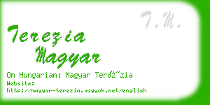 terezia magyar business card